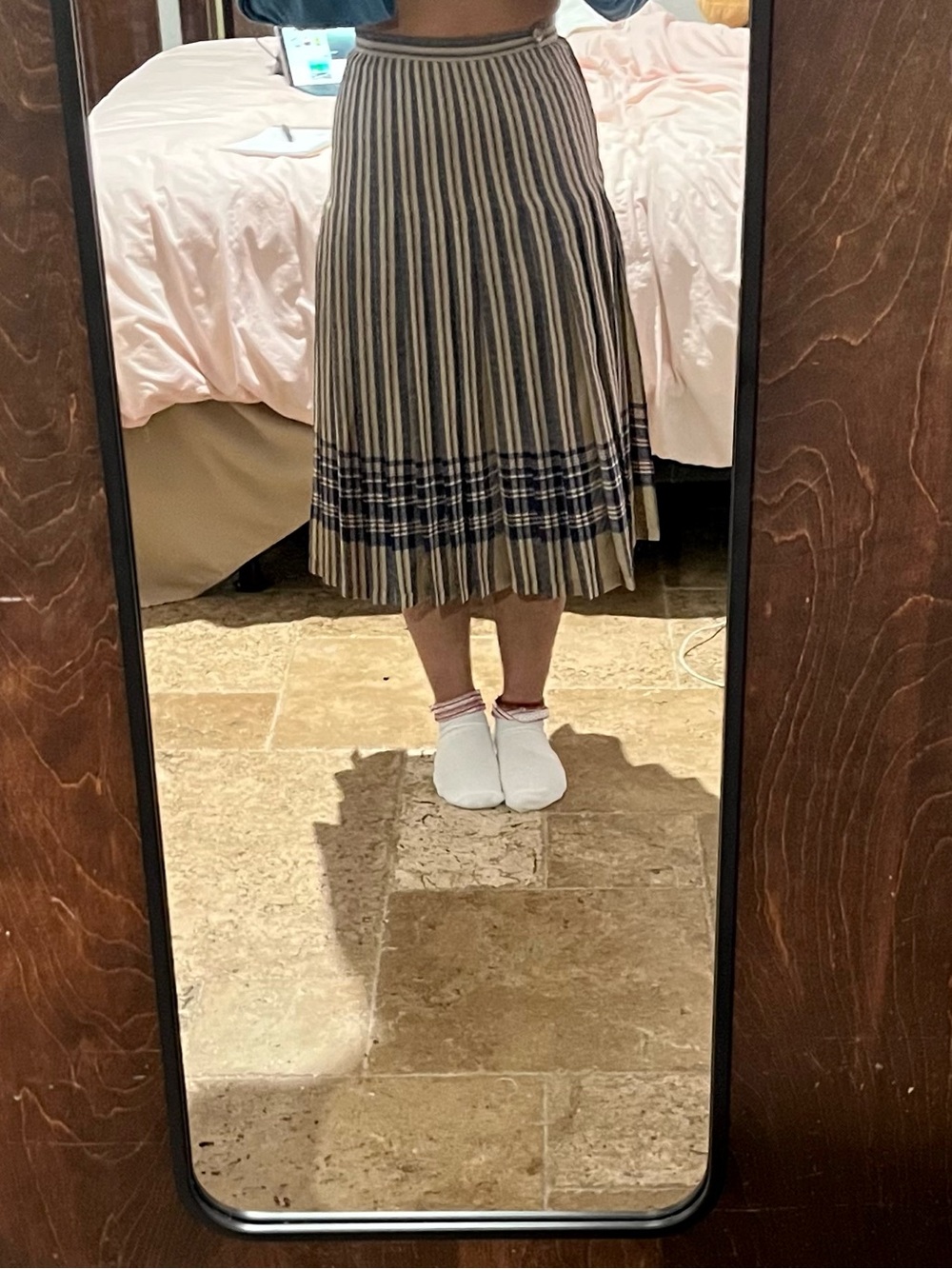 Vintage The Two-Way Collection London Pleated Skirt